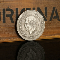1951年墨西哥5比索銀幣銀元 美洲鷹洋仿古大洋銀圓外幣古玩收藏品