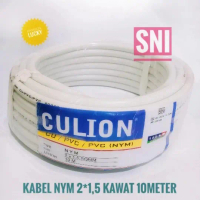 KABEL NYM 2X1,5 SNI 10 METER CULION KAWAT TEMBAGA /KABEL SNI NYM 2X1,5