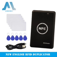 NFC Dual Frequency Smart Card Reader IC ID Key Copier 13.56Mhz Encrypted Duplicator 125Khz T5577 Writer RFID Token Programmer