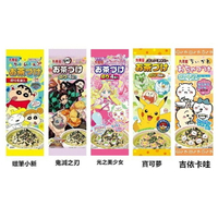 【江戶物語】丸美屋 海苔茶漬 蠟筆小新/鬼滅之刃/光之美少女/寶可夢/吉伊卡哇 4袋入 拌飯料 附貼紙 日本原裝進口