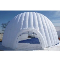 Air Blower Popular White Giant Inflatable Igloo Tent Air Blown Dome Tent For Event With Free