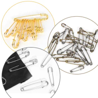 200 PCS Gold/Silver Safety Pins Craft Brooch Stitch Markers Tag Jewelry Tag 45mm 55mm Bronze/Gunmetal
