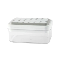 按壓式冰塊盒-CC0444小(矽膠製冰盒 矽膠冰塊盒 製冰盒 帶蓋儲冰盒 冰塊模具 製冰 冰格 冰盒 儲冰盒)