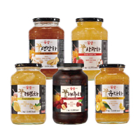 【韓味不二】韓國花泉蜂蜜果醬茶系列3罐組1kg/罐(柚子茶/紅棗茶/蘋果茶/檸檬茶/薑母茶)