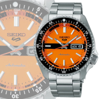 【SEIKO 精工】Seiko 5 Sports 55周年 SKX 現代詮釋版 復刻機械錶-橘42.5mm_SK028(SRPK11K1/4R36-13V0L)