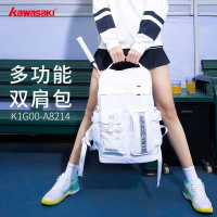 Túi Cầu Lông, Gấu Trắng Nhỏ KAWASAKI / Kawasaki, Ba Lô, Có Ngăn Đựng Giày Độc Lập, Ba Lô Vợt Thể Tha