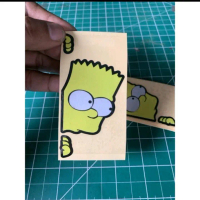 stiker the simpsons kartoon