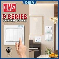 [READY STOCK] SIRIM CERTIFIED UMS 9 Series Complete Set Switch Socket Outlet