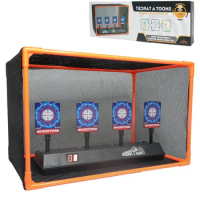 Digital Electronic Shooting Target Nerf Gun Gel Beam Blaster Accessories Net Frame Sound Light Game Kids Toy halloween Gifts