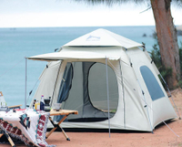 帳篷 戶外 全自動 加厚 速開防風雨 公園 帳篷 野外露營便攜式 可折疊 大門廳帳