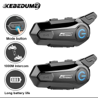 X1 Plus Motorcycle Helmet Intercom Bluetooth for 2 Rider 1000M Intercom Moto Interphone Waterproof W