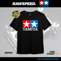 KAOS TAMIYA LOGO PUTIH RAWSPEED Hitam