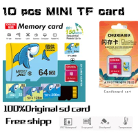 10PCS TF Card Class10 128GB 256GB Memory Card A2 U3 32GB 64GB 16G SD Card 8G 4GB 2GB Flash Micro Memory Card for Digital Devices