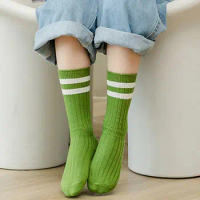 2-9 Yrs Kids Boys Toddlers Girls Socks Knee High Long Soft Cotton Baby Socks Stripe Child Socks School Sports Sock