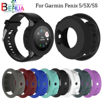 For Garmin fenix 5/5S/5X smart watch GPS soft Silicone Protective Case Cover For Garmin fenix 5/5S/5X Replacement Accessories