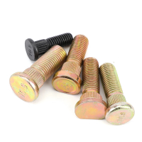 1 Pcs M8 M10 M12 10.9 Steel Spline Screw Wheel Hub Stud for ATV UTV Kart Quad Bike Parts M12*1.25/M1