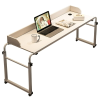 可移動跨床桌可移動書桌電腦桌家用床上桌懶人升降臥室床邊桌