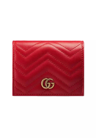 Gucci Gucci Gg Marmont 兩折式皮夾(紅色)