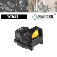 Marcool 1x17x24 Red Dot Scope Pistol Handgun Sight Tactical 3 MOA Collimator Fits 21mm Picatinny GLOCK 17 19 9mm AR15 M4 .3006