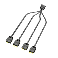 Cáp Chia LED RGB, 1 đến 4 Cổng, Đầu Nối LED ARGB, 3Pin, Cáp Nối Dài Dây 5V, Bộ Chia Chữ Y