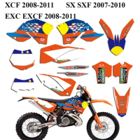 Stickers for KTM SX SXF Decals for KTM EXC EXCF XCW Graphics for KTM XCF 125 200 250 300 350 450 525 2008 2009 2010