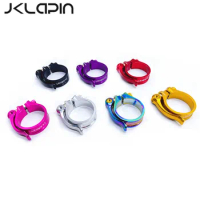 JKLapin Bicycle Titanium Shaft Head Tube Quick Release 40MM Standpipe Clamp For Birdy Head Tube Clip Standpipe Buckle P30