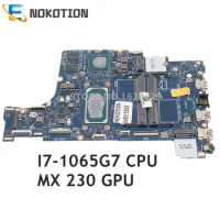 NOKOTION For DELL Inspiron 3493 3593 5493 5593 Laptop Motherboard I7-1065G7 CPU MX230 GPU CN-050RDR 050RDR FDI45 LA-J091P