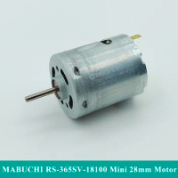 Mabuchi RS-365SV-18100 Mini 28mm Electric Motor DC 12V 18V 24V 18800RPM High Speed Micro 365 Motor DIY Hair Dryer Heat Gun Model