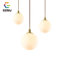 GZMJ Mike Glass Ball Lamp Innen Beleuchtung Hang Modern Lamp Coffee Bar LED Light Bedroom Bedside Lamp Restaurant Light