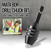 Alat Pertukangan WREOW Mata Bor Drill Chuck Bit Quick Change 1/4 Hex Shank 3 Jaws 0.6-8mm - WR091 - 