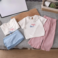 Bộ Quần Đùi Sando Terno, 2 Món, Dành Cho Bé Gái, Trẻ Em Và Trẻ Sơ Sinh, Thể Thao Thường Ngày Dễ Thươ