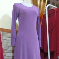 Gamis Pl. Bagus Bahan Kaos Rayon dengan Desain Elegan dan Nyaman
