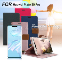 Xmart for 華為 Huawei Mate 30 Pro 度假浪漫風支架皮套
