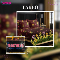 Bedcover dan Sprei Ukuran King Size 180x200 Anti Geser Motif Takeo Karet sudut