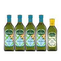 【Olitalia奧利塔】玄米油1000mlx4瓶(+Olitalia純橄欖油500mlx1瓶)