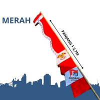 Bendera Umbul Umbul Kuda Laut Premiumi Panjang 2,7 Meter Merah Putih