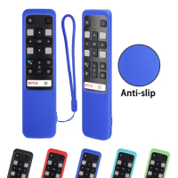 RC802V FNR1 Voice Remote Control Cases For TCL Android 4K Smart TV 49P30FS 65P8S 55C715 49S6800 43S434 Protective Cover