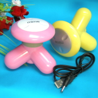 三角震動按摩器 雙電源 USB 供電 三腳按摩器 迷你按摩器 電動按摩器【DF476】 123便利屋