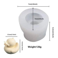 DIY立體小黃鴨海豚矽膠冰格模具創意動物慕斯蛋糕模具廚房烘焙