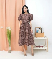 Ken-081 Dress Imlek Premium Wanita Korean Style Kondangan Kekinian / Gaun Pesta Bridesmaids elegan C