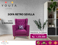 SOFA RETRO SEVILLA/SOFA WINGCHAIR (KURIR APLIKASI)