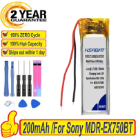 Top Brand 100% New 200mAh AHB74370PR Battery for Sony MDR-EX750BT WI-C600N Batteries