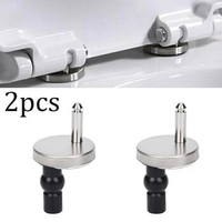 2pcs Toilet Seats Top Fix Hinge Toilet Seat Hinges Soft Close Connector Release Quick Fitting Replacement Screw Pin Hardware