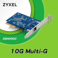 Zyxel合勤 XGN100C 10Gb 單埠 高速 有線網路卡 PCI-E 3.0 QoS 擴充卡 RJ45 銅纜 五速