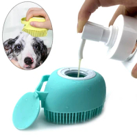 xiaomi Bathroom Puppy Big Dog Cat Bath Massage Gloves Multi-function Grooming Brush Soft Silicone comb Pet Accessories