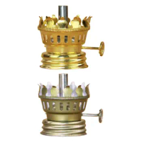 Oil Lamp Replacement Burner, Adjustable Indoor Use Kerosene Oil Lamp Holder, for