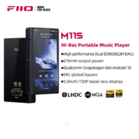 Original FiiO M11S Music Player Snapdragon 660 with Dual ES9038Q2M Hi-Res MP3 WiFi MQA Bluetooth 5.0
