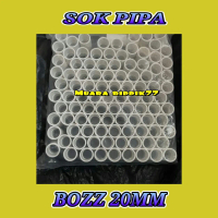 sok pipa listrik / sok pipa 20mm bos putih / sambungan pipa 20mm