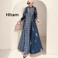 Alira Dress Series 14 Bahan Jacquard Biba Ekslusif Gamis Simple Elegant Tebal Lembut Halus Kondangan