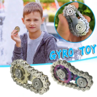 Sprockets Flywheel Fingertip Gyro Sprockets Chains Toys Gear Chain Gyro Drop Ship Sproket Roadbike Spinner Figet Toys